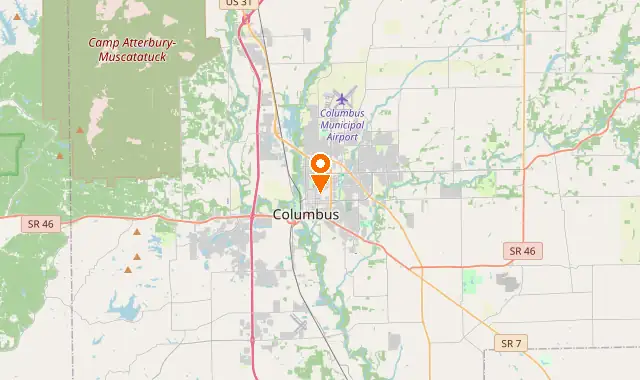 Street map of Columbus, IN