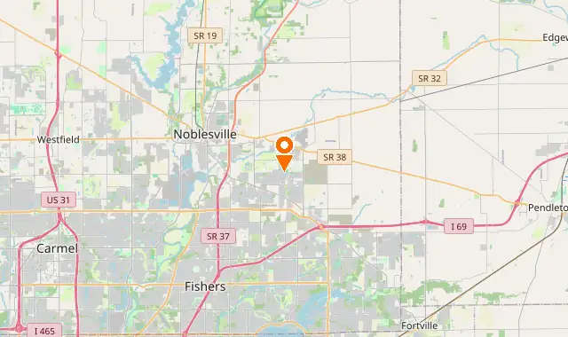 Street map of Noblesville, IN