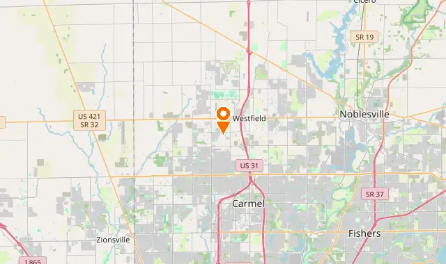 Street map of Westfield, IN