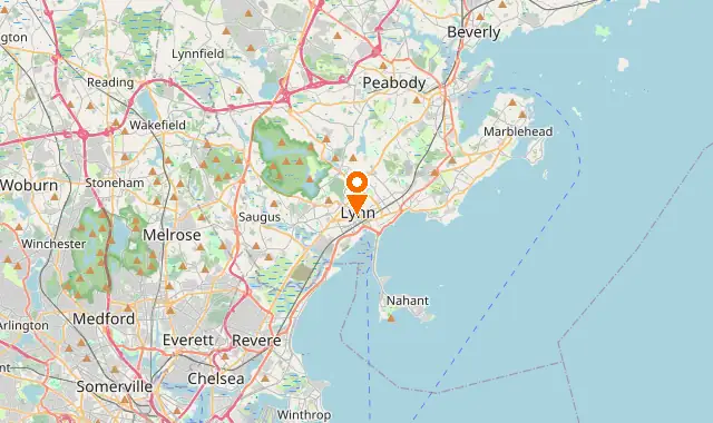 Street map of Lynn, MA