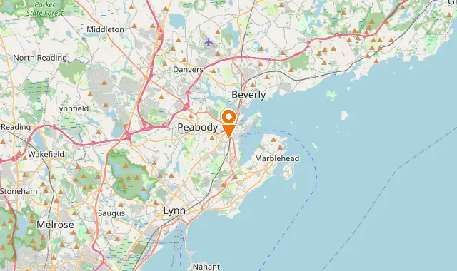 Street map of Salem, MA
