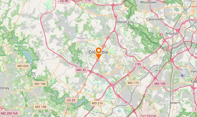 Street map of Columbia, MD