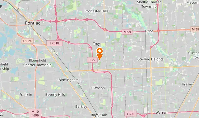 Street map of Troy, MI