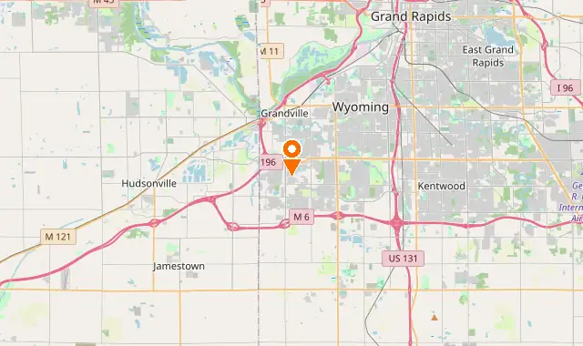 Street map of Wyoming, MI
