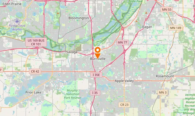 Street map of Burnsville, MN