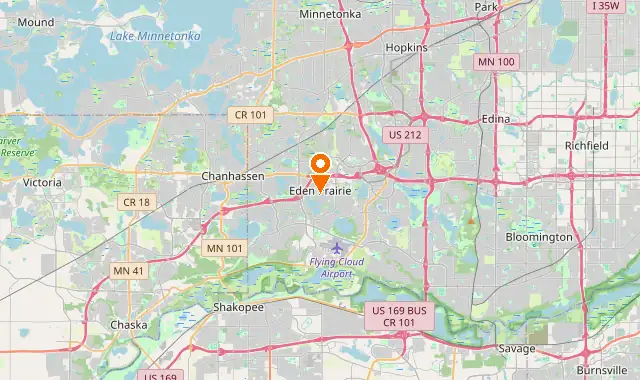 Street map of Eden Prairie, MN