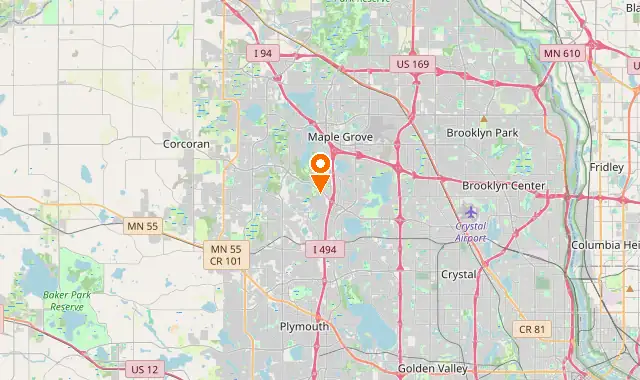 Street map of Maple Grove, MN