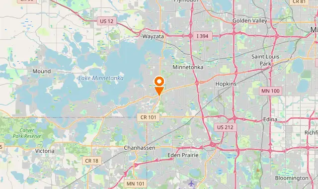 Street map of Minnetonka, MN