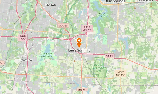 Street map of Lees Summit, MO