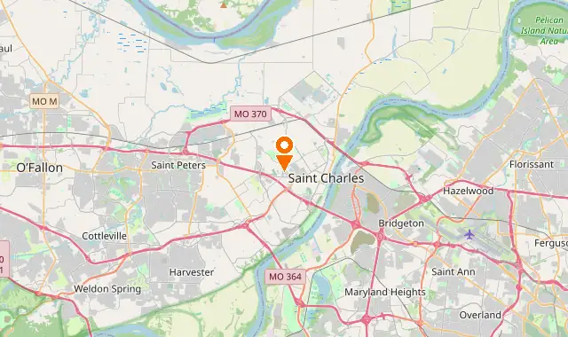 Street map of Saint Charles, MO