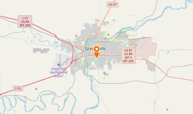 Street map of Great Falls, MT