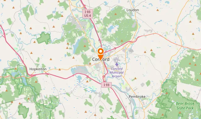 Street map of Concord, NH