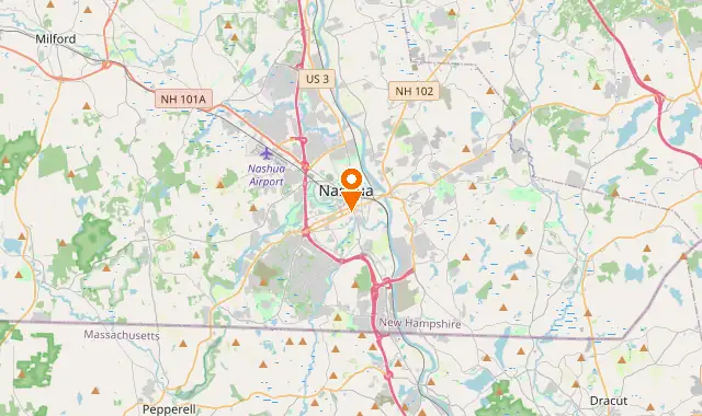 Street map of Nashua, NH