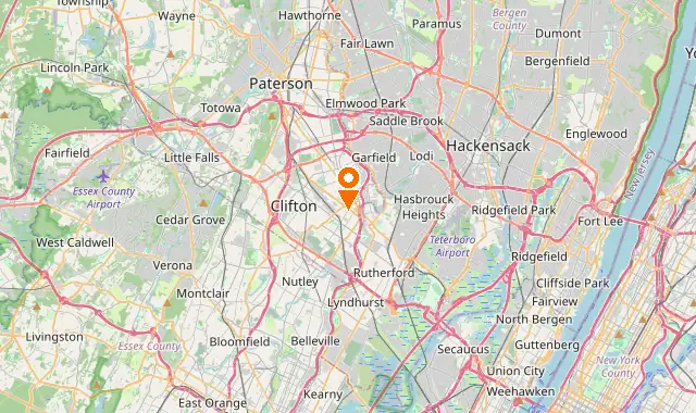 Street map of Passaic, NJ