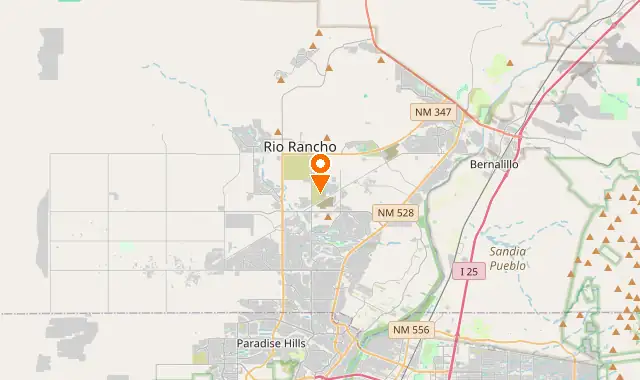 Street map of Rio Rancho, NM