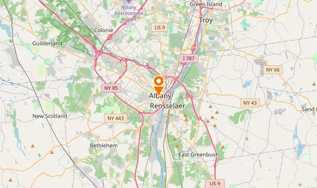 Street map of Albany, NY