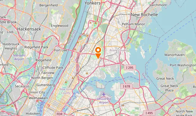 Street map of Bronx, NY