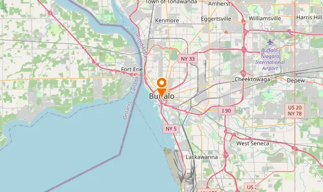 Street map of Buffalo, NY