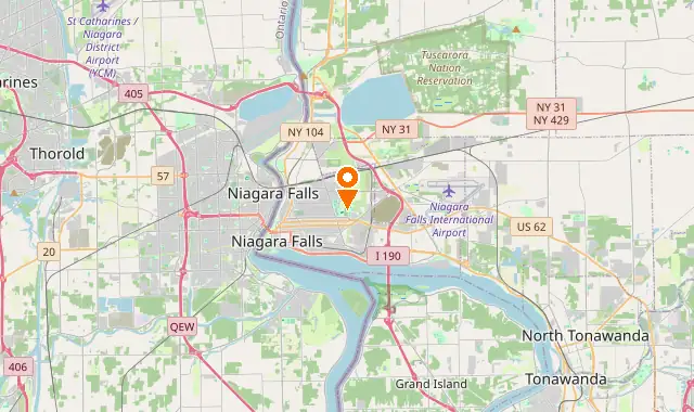 Street map of Niagara Falls, NY