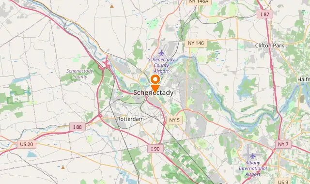 Street map of Schenectady, NY