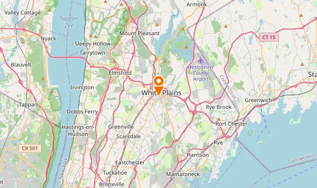 Street map of White Plains, NY