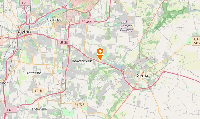 Street map of Alpha, OH