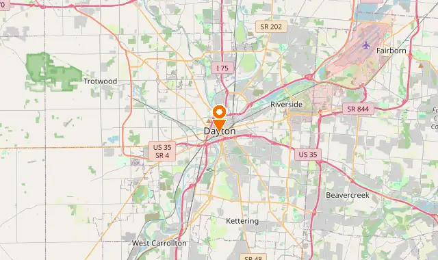 Street map of Dayton, OH