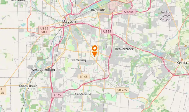 Street map of Kettering, OH