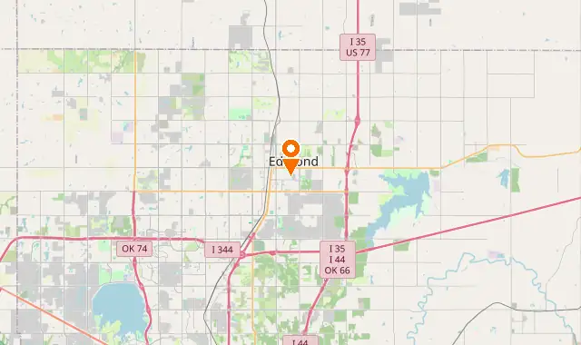 Street map of Edmond, OK