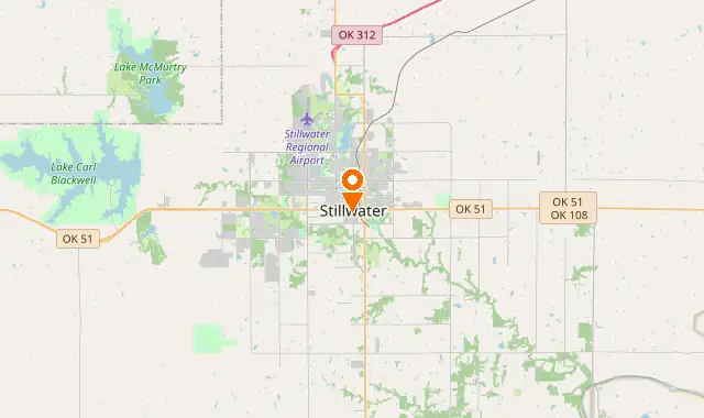 Street map of Stillwater, OK