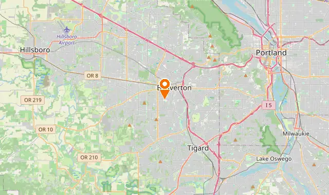 Street map of Beaverton, OR