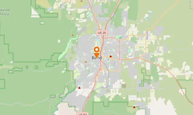 Street map of Bend, OR