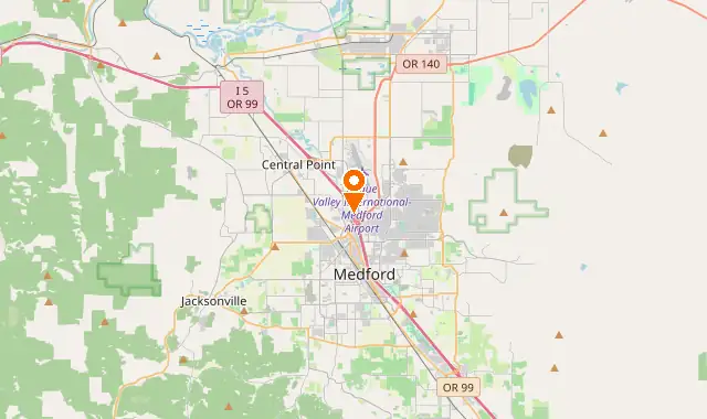 Street map of Medford, OR
