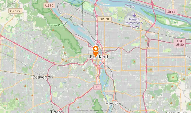 Street map of Portland, OR