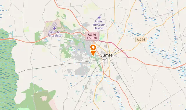 Street map of Sumter, SC