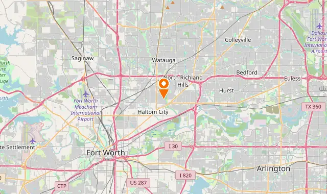 Street map of Haltom City, TX