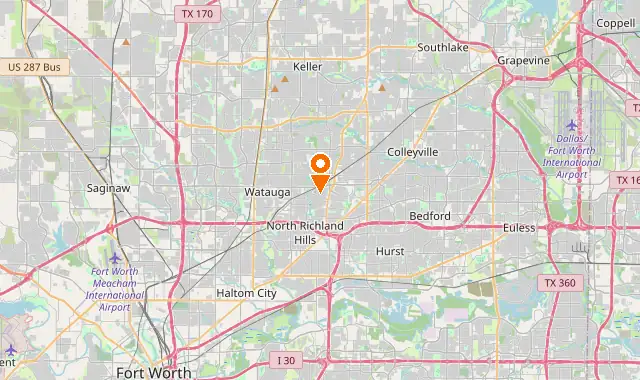 Street map of North Richland Hills, TX