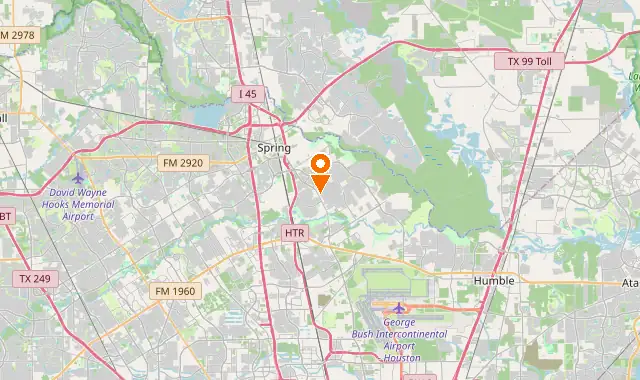 Street map of Spring, TX