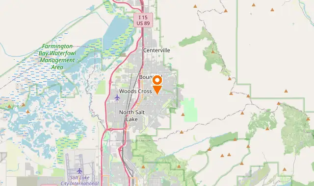 Street map of Bountiful, UT