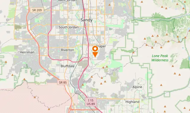 Street map of Draper, UT