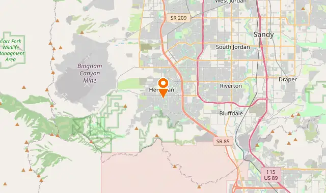 Street map of Herriman, UT