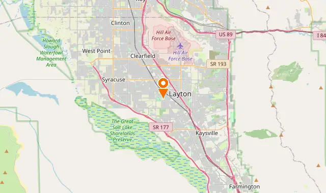 Street map of Layton, UT