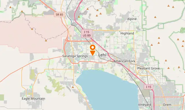 Street map of Lehi, UT