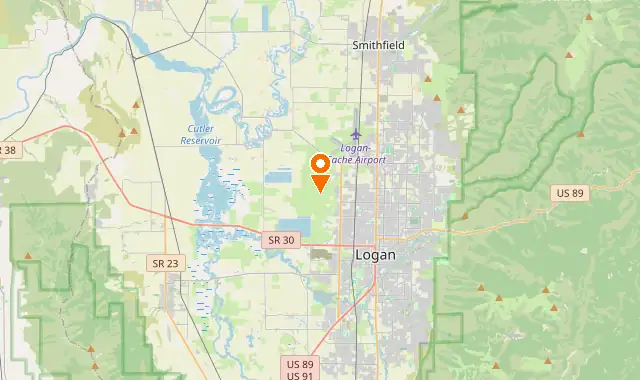 Street map of Logan, UT