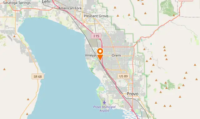 Street map of Orem, UT
