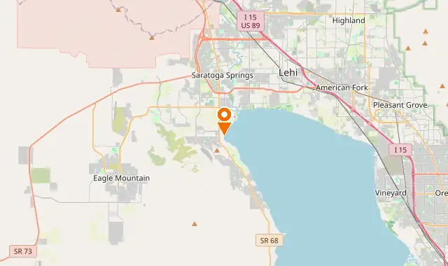 Street map of Saratoga Springs, UT