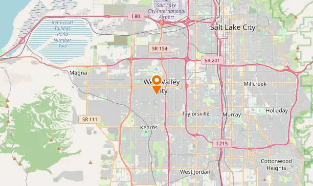 Street map of West Valley City, UT