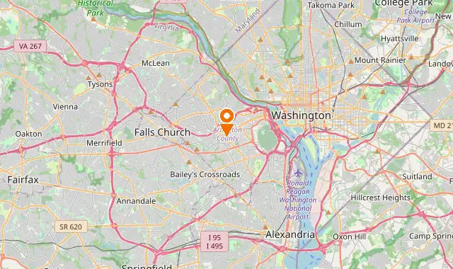 Street map of Arlington, VA