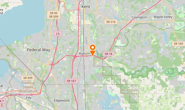 Street map of Auburn, WA