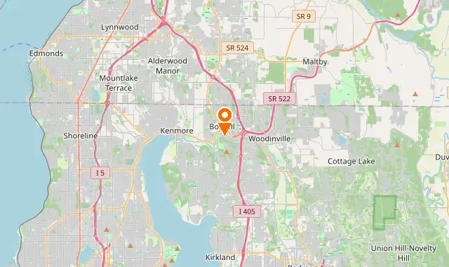 Street map of Bothell, WA